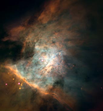 Der Orion Nebel (Credit NASA, C.R. O'Dell and S.K. Wong)